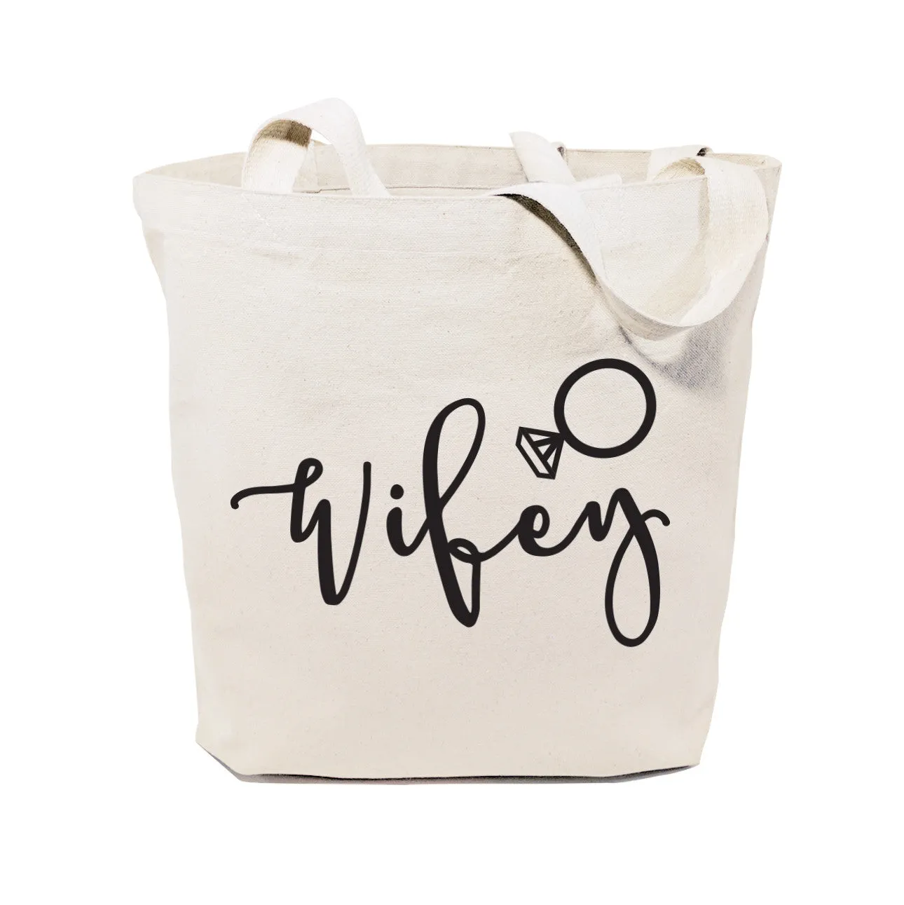 Wifey Wedding Cotton Canvas Tote Bag sold by Beach Bunny