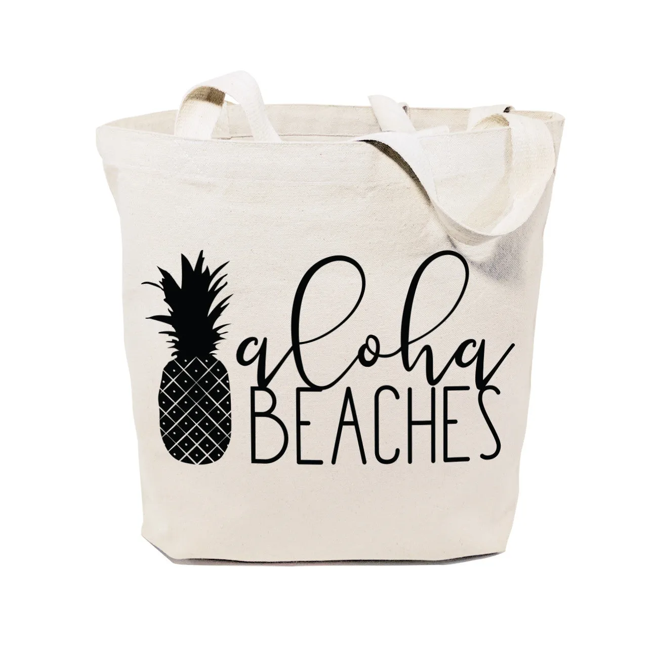 Aloha Beaches Cotton Canvas Tote Bag sold by Beach Bunny