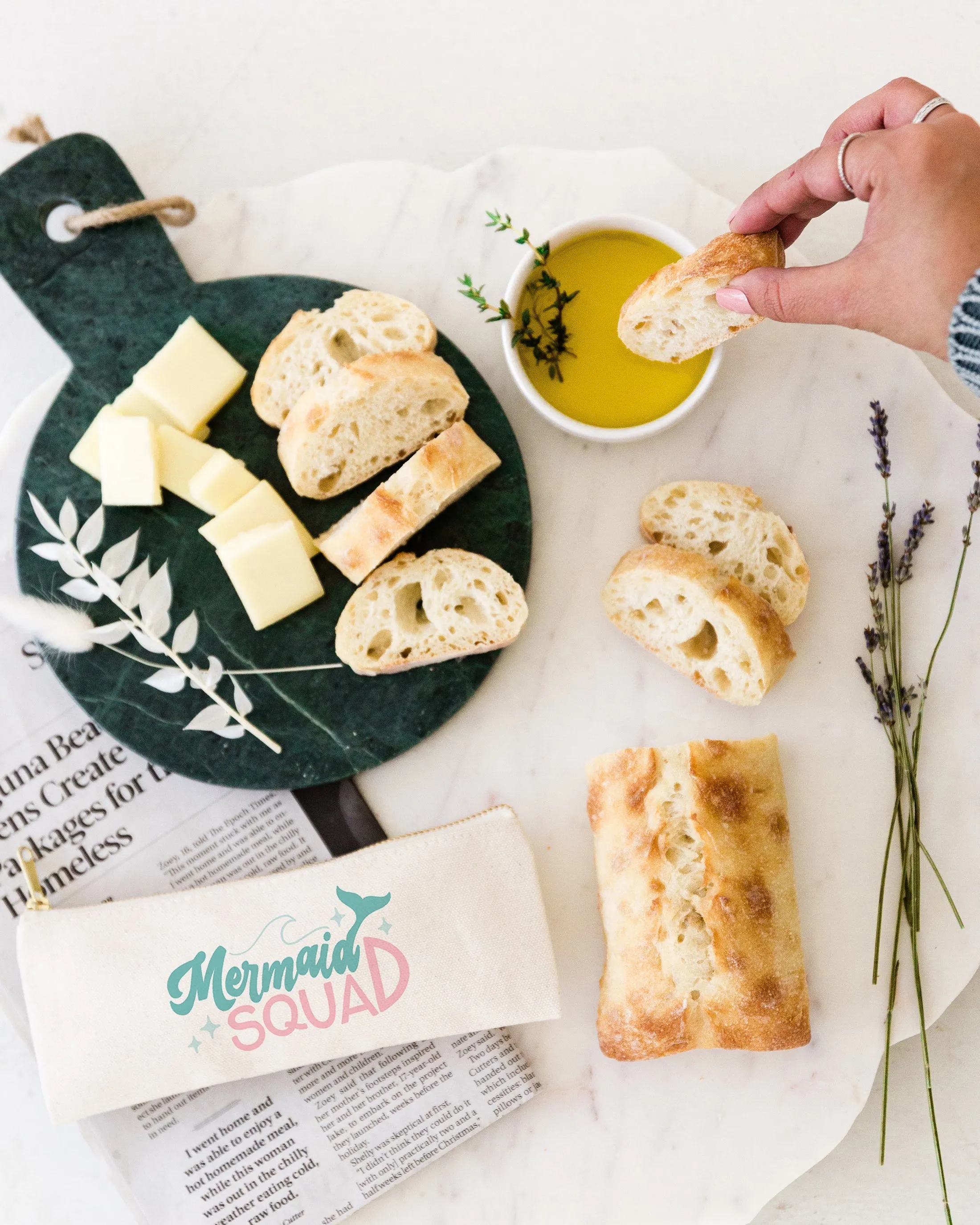 Mermaid Squad Cotton Canvas Pencil Case sold by Beach Bunny product image thumbnail 3