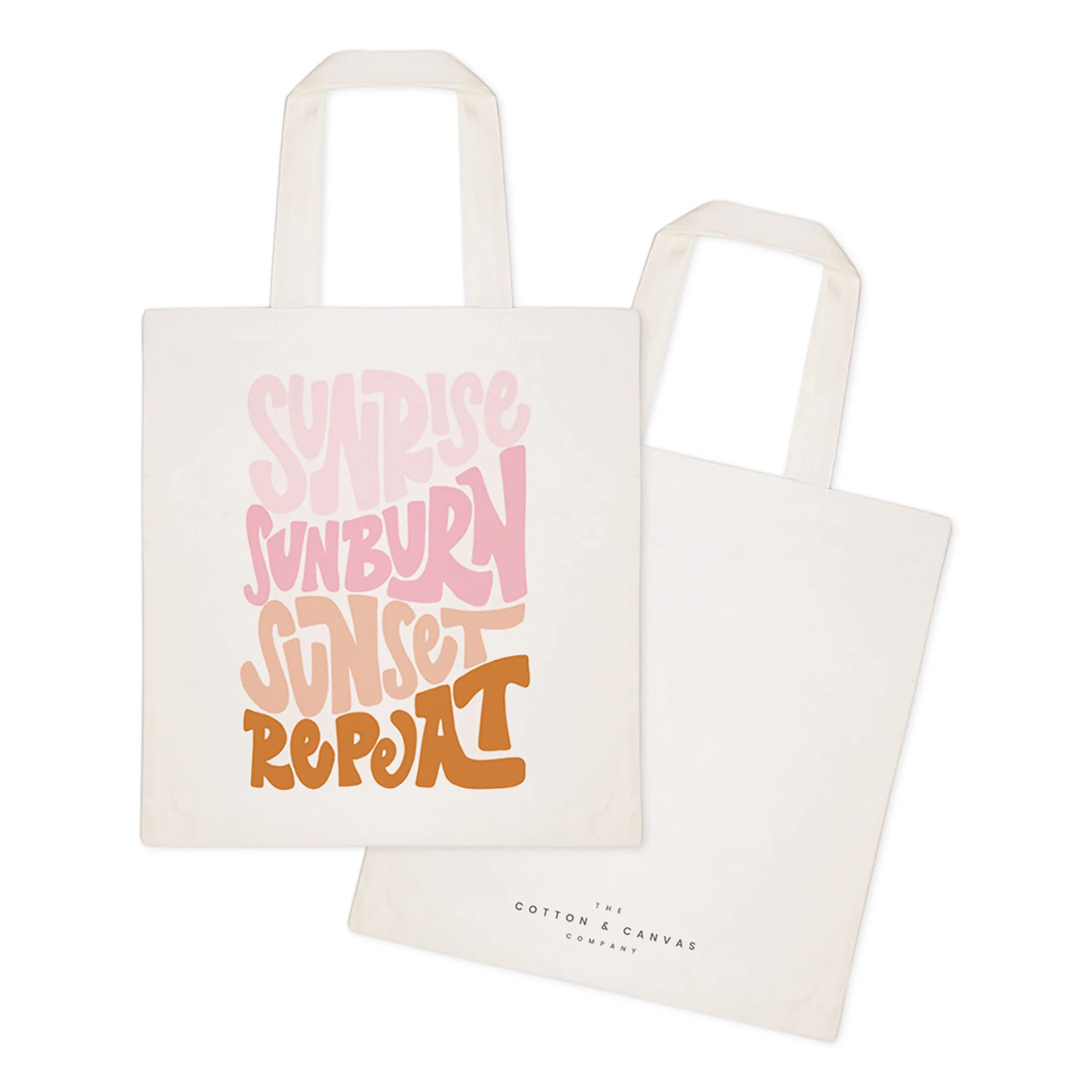Sunrise Sunburn Sunset Repeat Cotton Canvas Tote Bag sold by Beach Bunny product image thumbnail 2