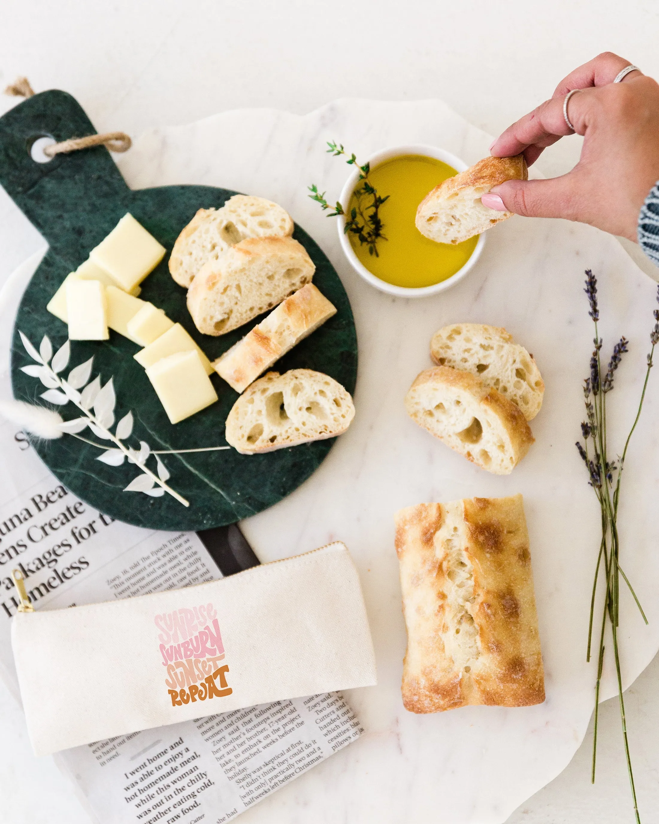 Sunrise Sunburn Sunset Repeat Cotton Canvas Pencil Case sold by Beach Bunny product image thumbnail 3