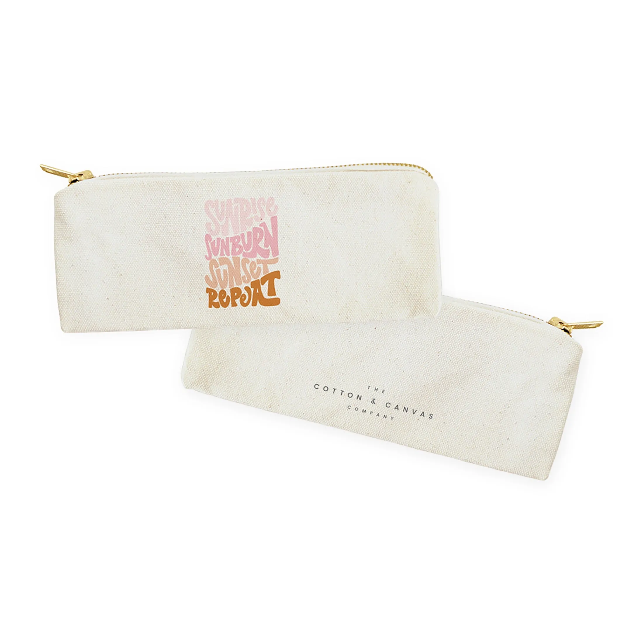 Sunrise Sunburn Sunset Repeat Cotton Canvas Pencil Case sold by Beach Bunny product image thumbnail 2