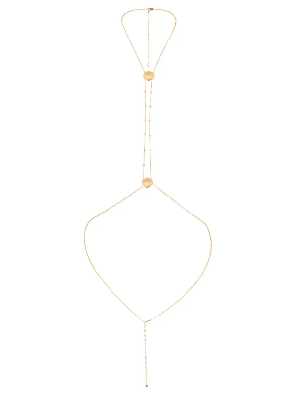 Scallop Shell Body Chain sold by Beach Bunny