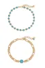 Turquoise Link Anklet Set sold by Beach Bunny