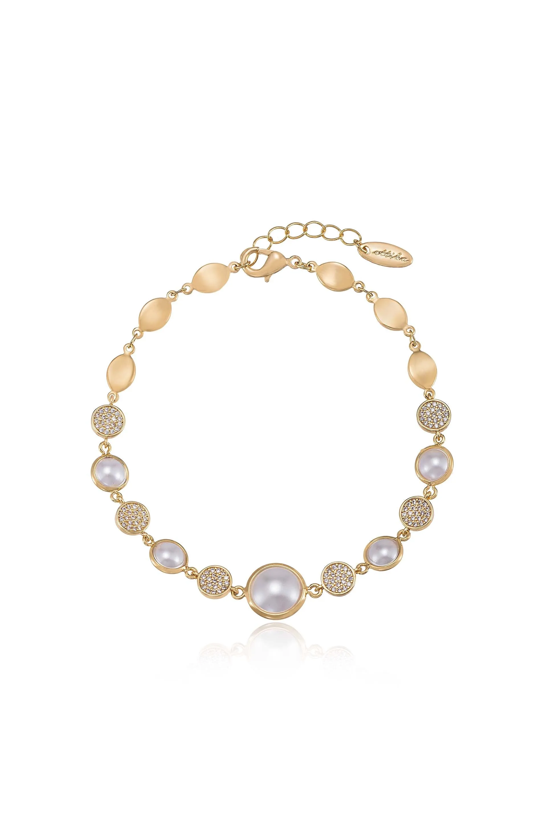 Pearl Globe Trotter Anklet sold by Beach Bunny