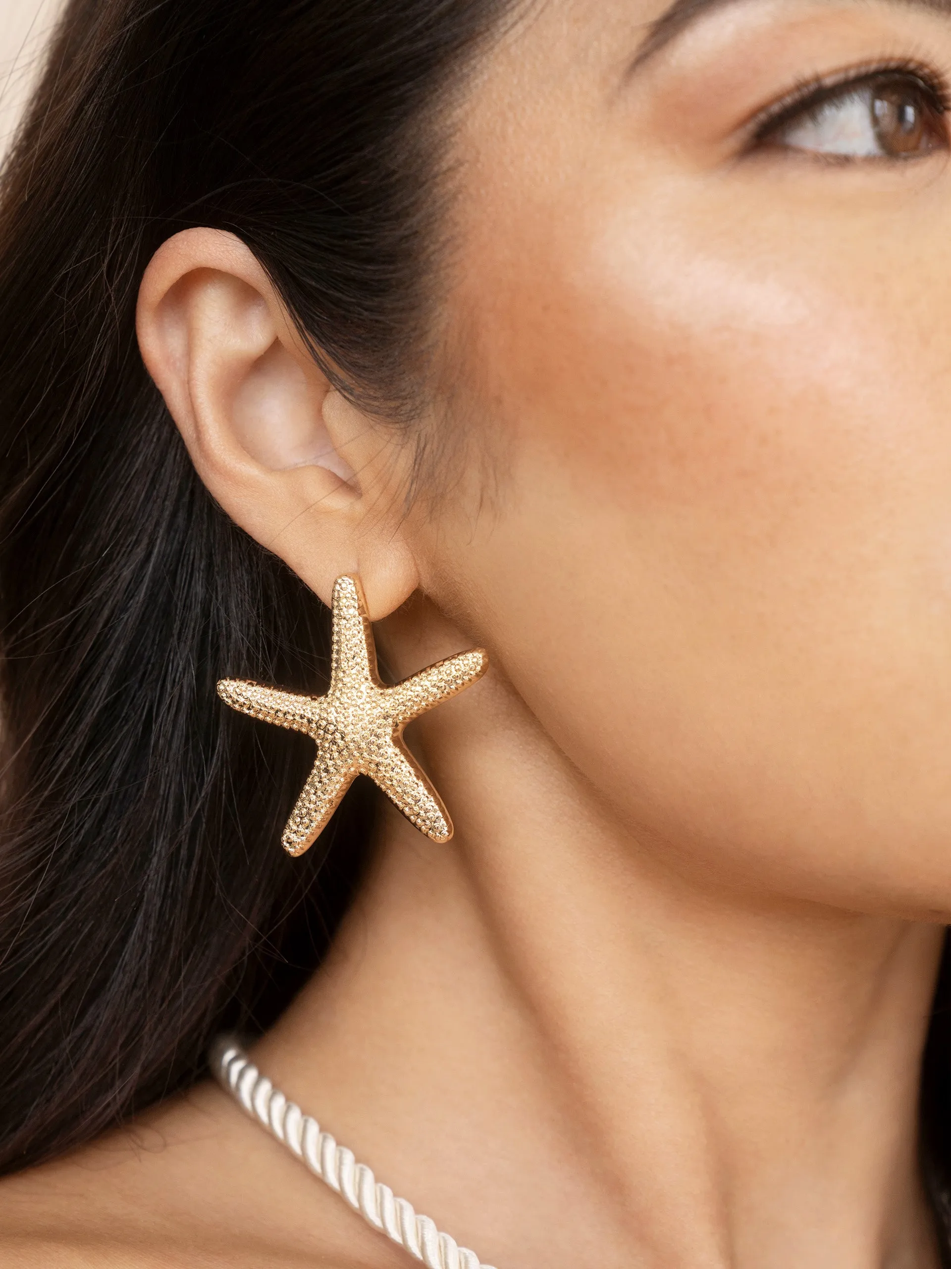 Statement Starfish Stud Earrings sold by Beach Bunny product image thumbnail 4