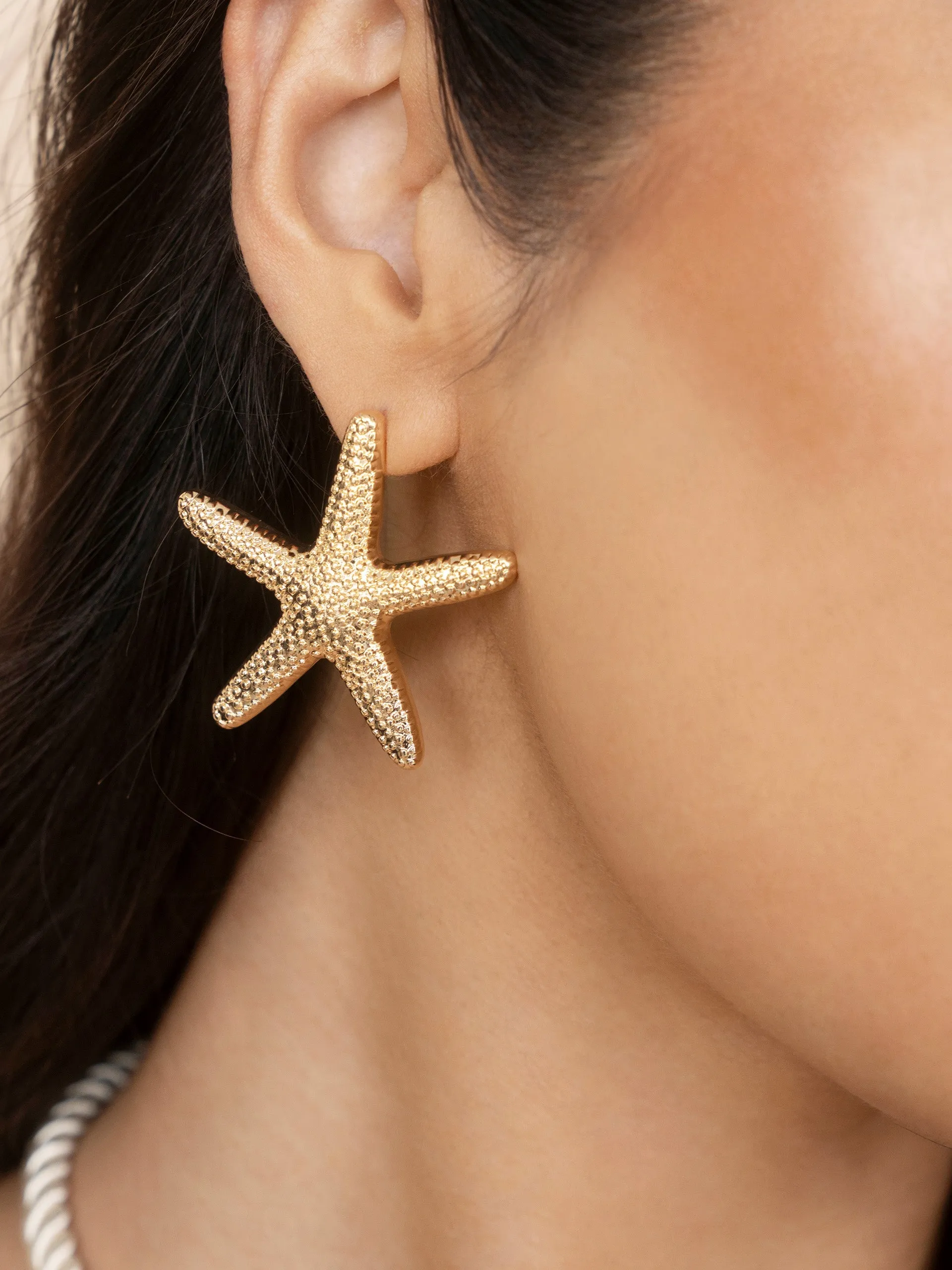 Statement Starfish Stud Earrings sold by Beach Bunny product image thumbnail 2