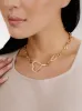 Open Heart Lock Necklace sold by Beach Bunny