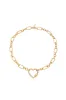 Open Heart Lock Necklace sold by Beach Bunny