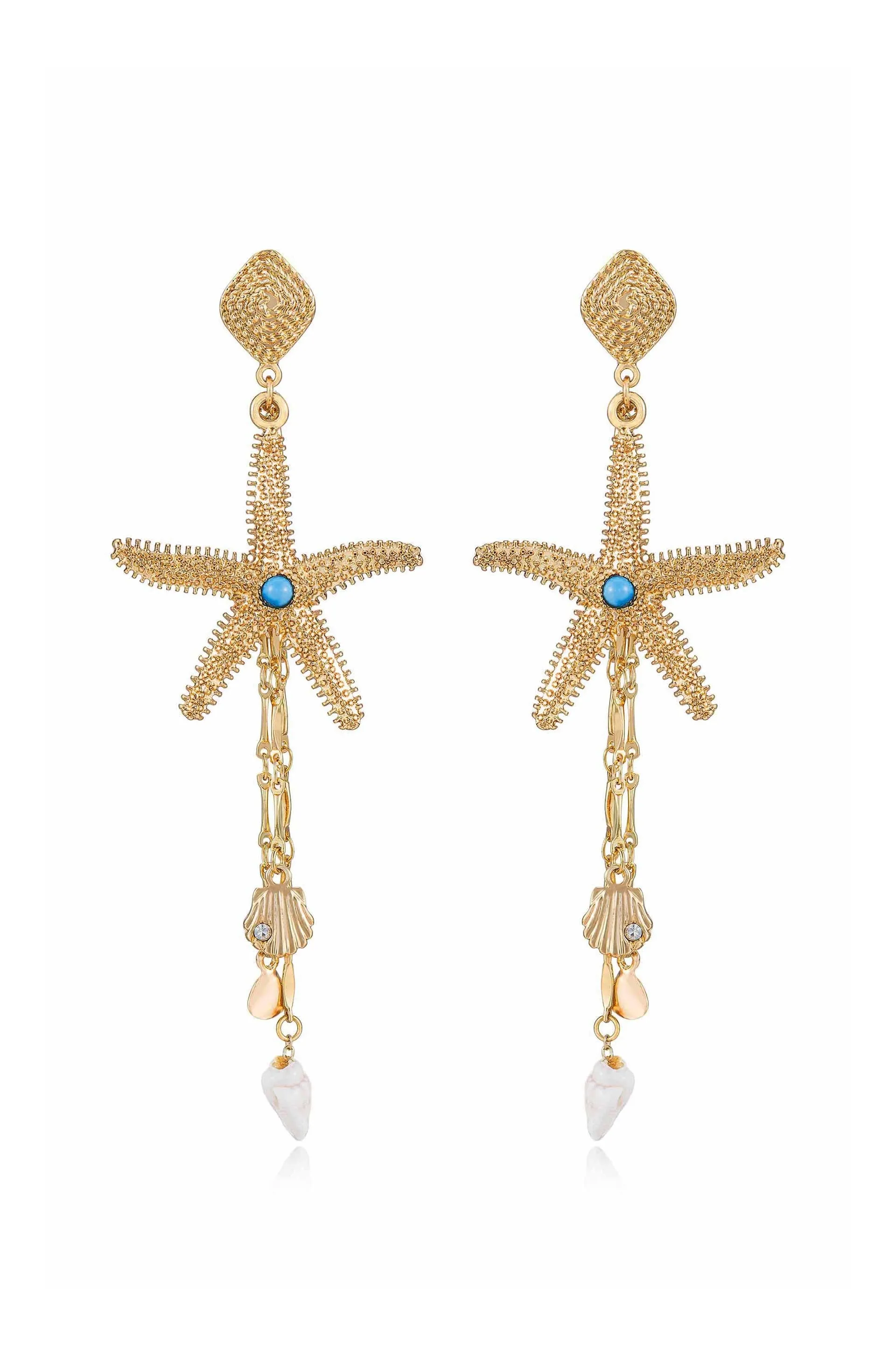 Starfish Seeker Drop Earrings sold by Beach Bunny