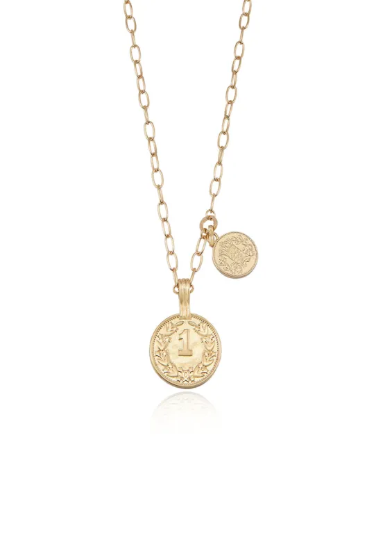 Simplicity Coin & Chain Necklace sold by Beach Bunny