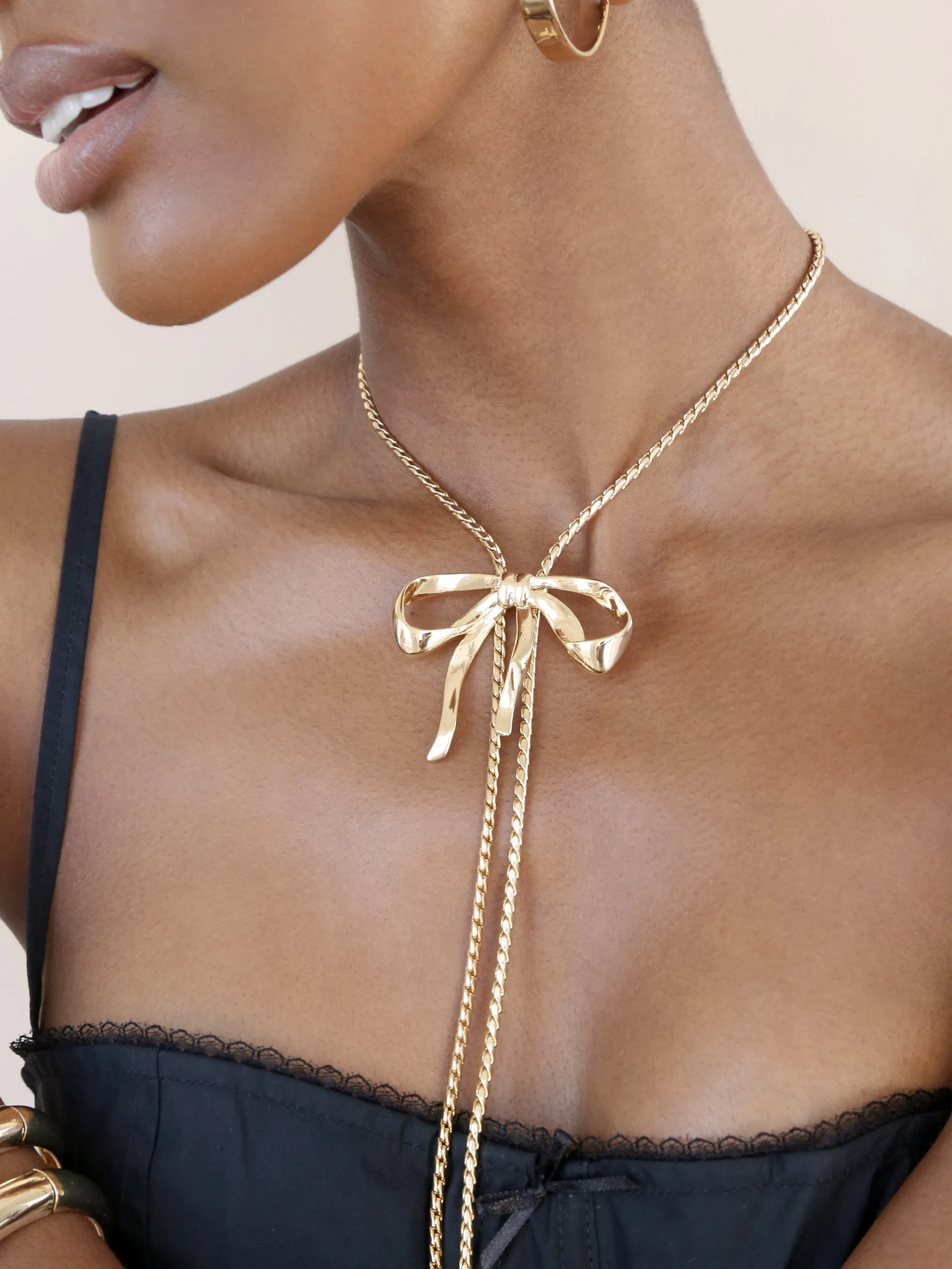 Bow Organica Bolo Necklace by Ettika sold by Beach Bunny product image thumbnail 3