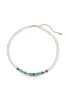 Beach Day Pearl and Gemstone Necklace sold by Beach Bunny