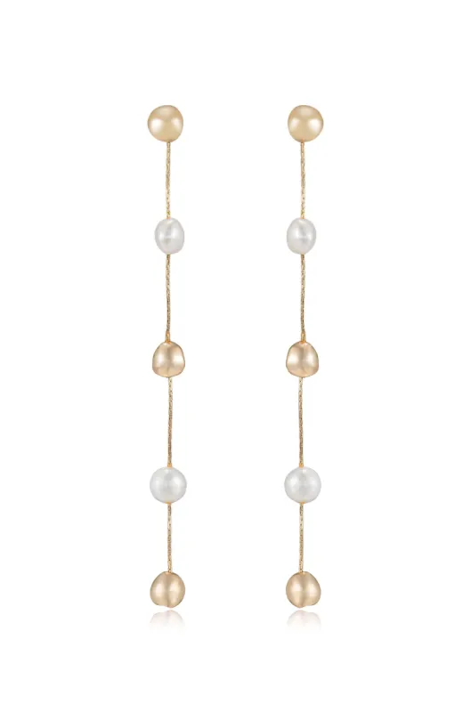 Alternating Freshwater Pearl Drop Earrings sold by Beach Bunny