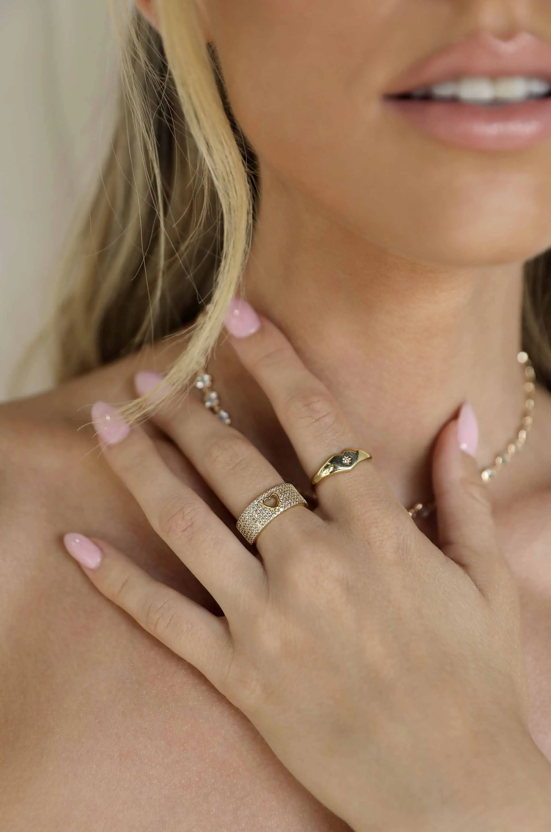 All Hearts Adjustable Ring Set sold by Beach Bunny product image thumbnail 2
