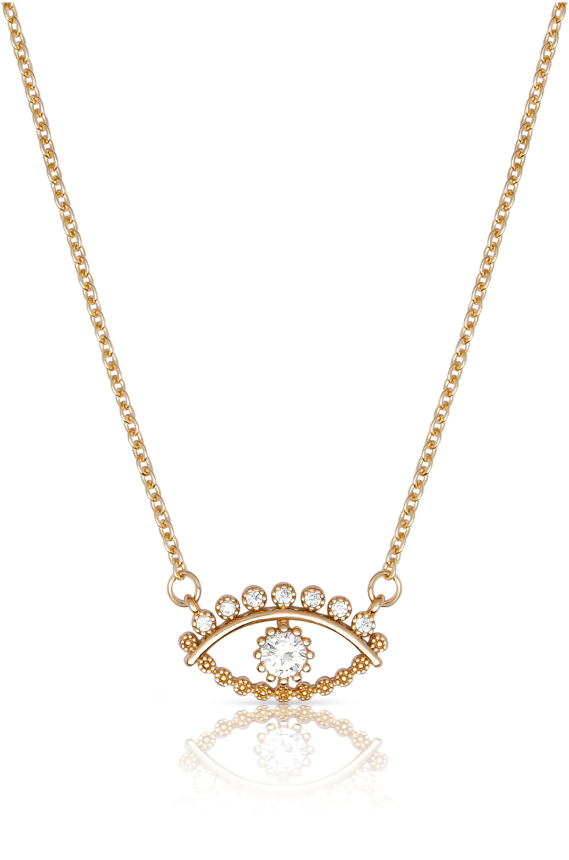 All Knowing Eye Crystal Necklace by Ettika sold by Beach Bunny