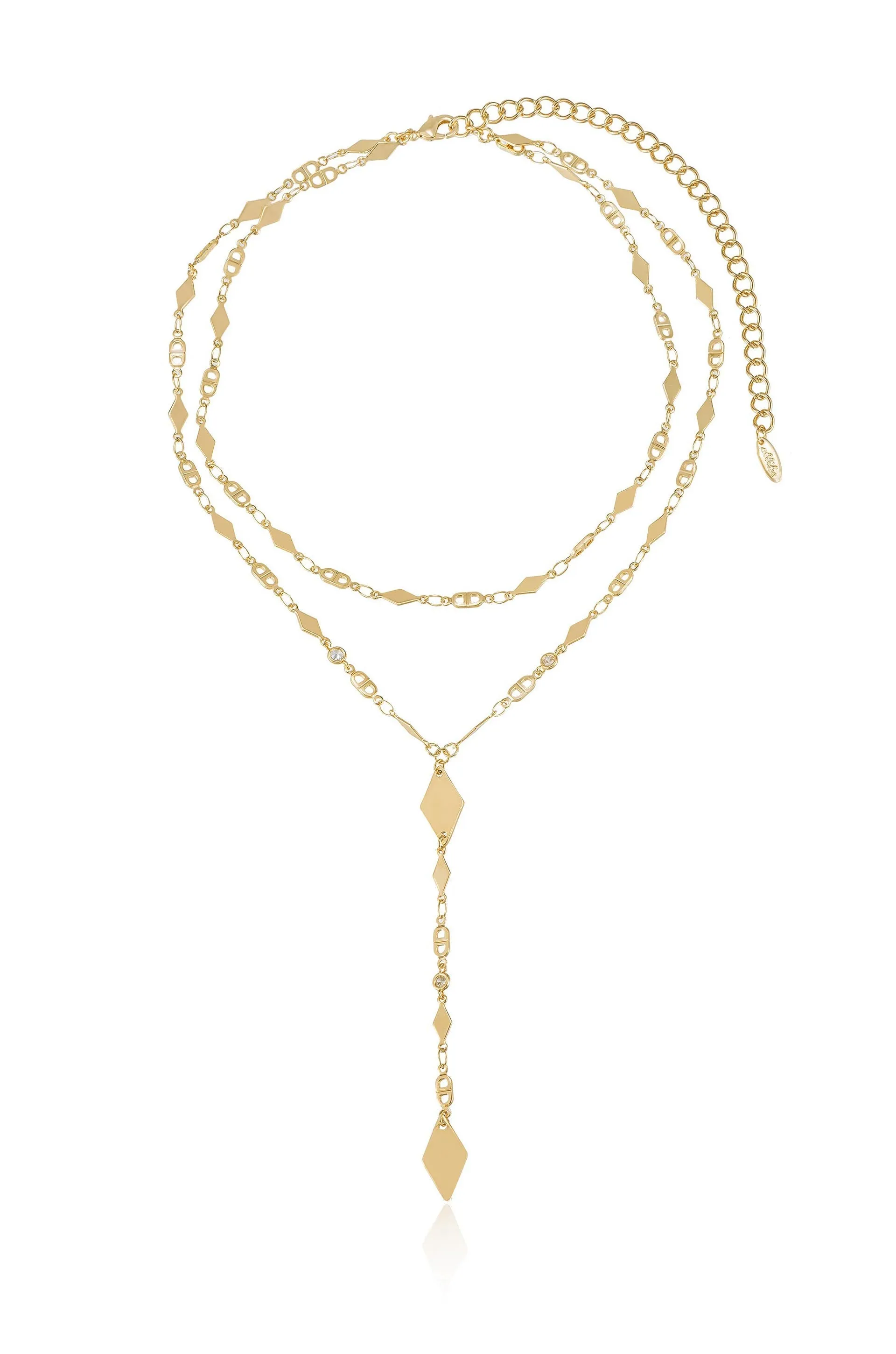 Augustine Layered Lariat Necklace sold by Beach Bunny product image thumbnail 3
