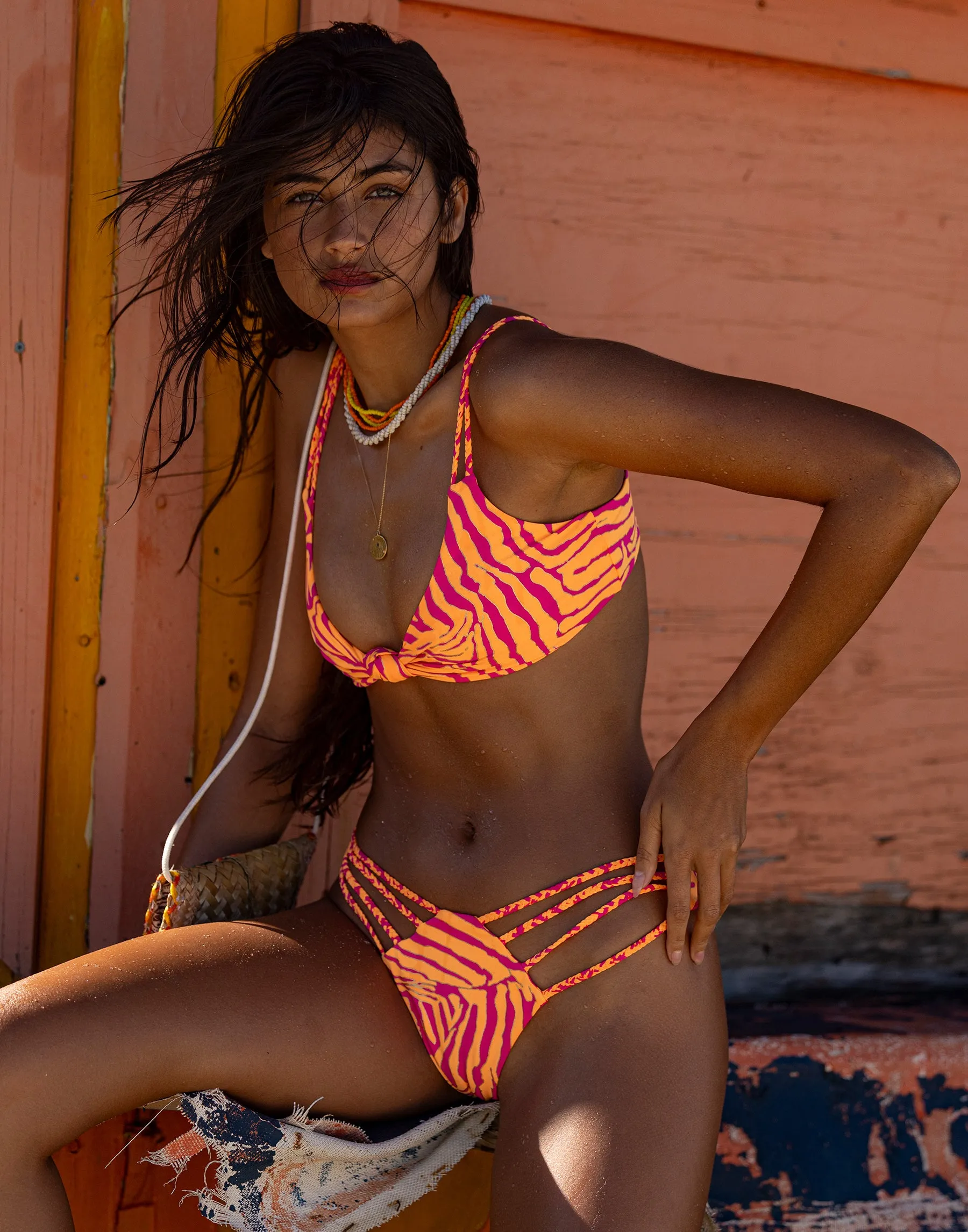 Tigre Tango Bottom - Neon Tiger sold by Beach Bunny