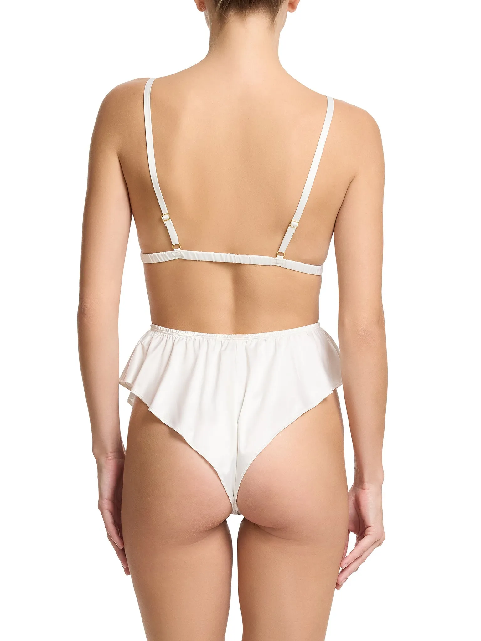Satin Sleep Flutter Tanga Light Ivory sold by Beach Bunny product image thumbnail 4