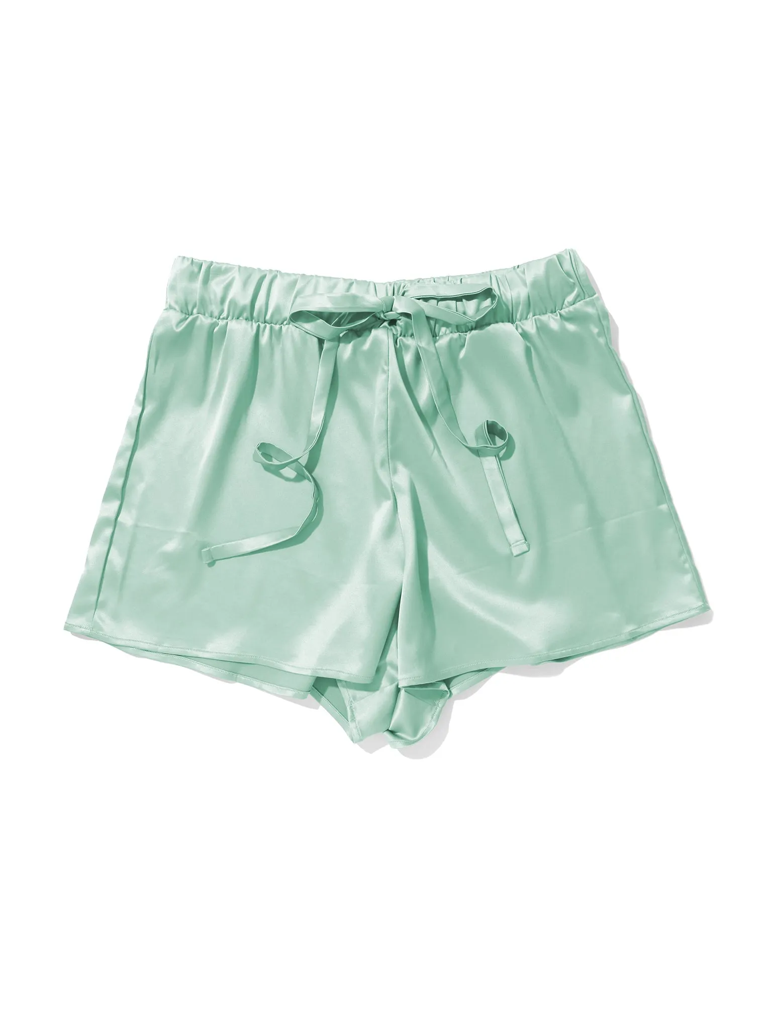 Satin Sleep Drawstring Short Green Tea sold by Beach Bunny product image thumbnail 4
