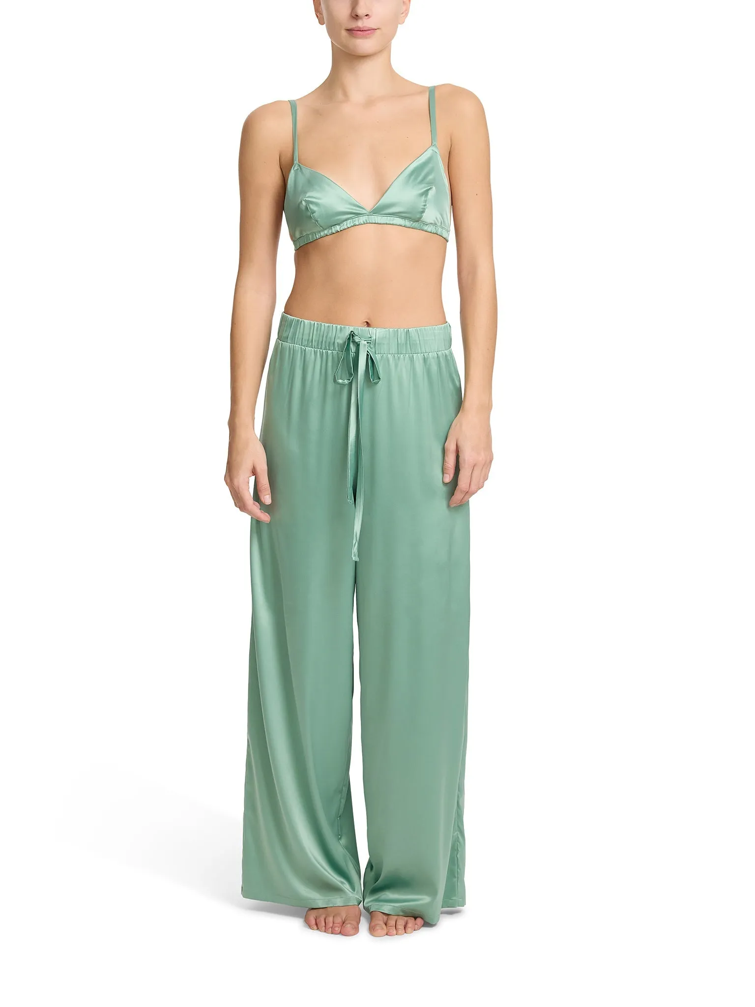 Satin Sleep Pant Green Tea sold by Beach Bunny product image thumbnail 4