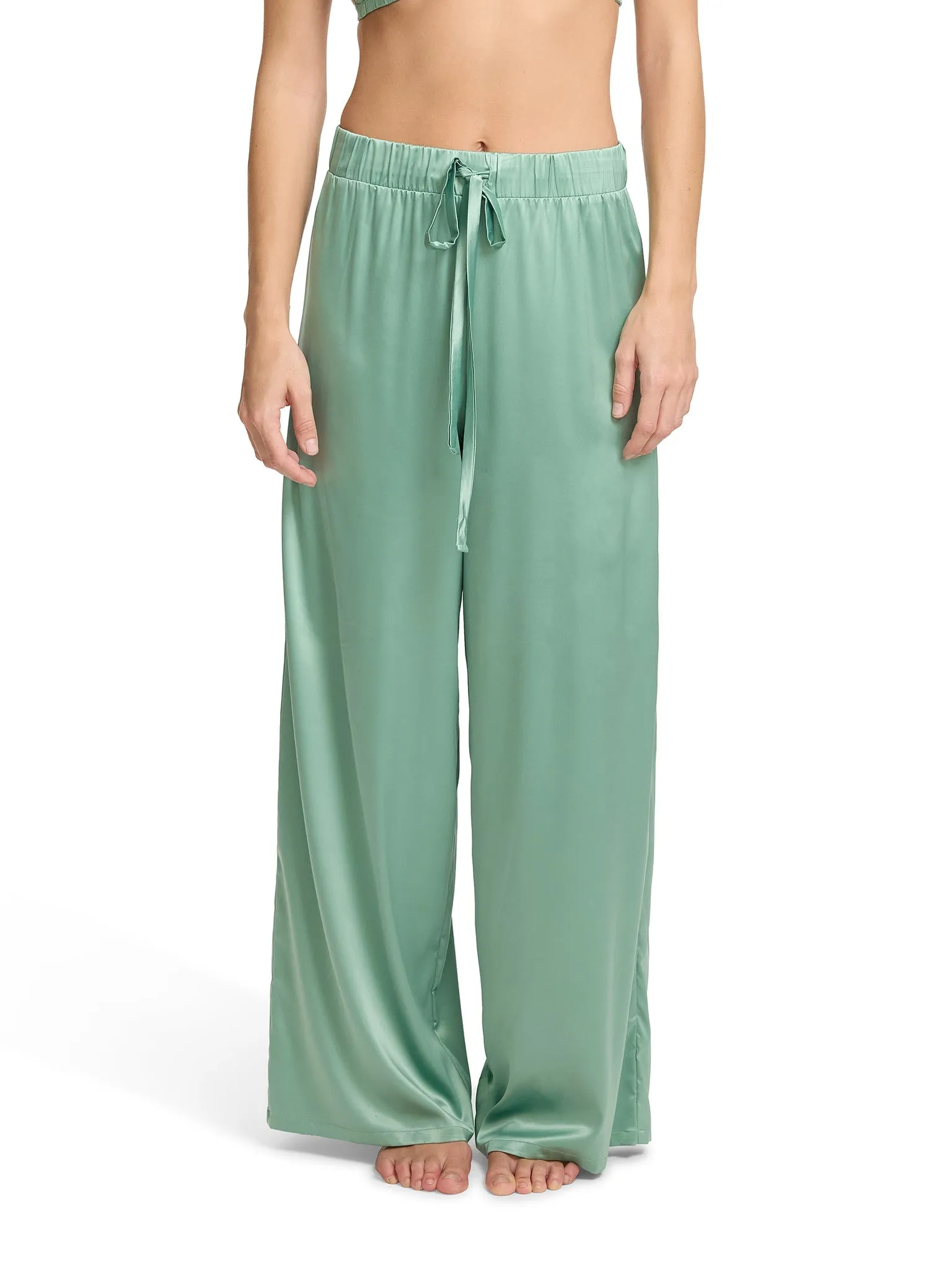 Satin Sleep Pant Green Tea sold by Beach Bunny product image thumbnail 2