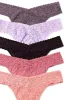 5 Pack Signature Lace® Original Rise Thongs In Printed Box Ballet Pink sold by Beach Bunny