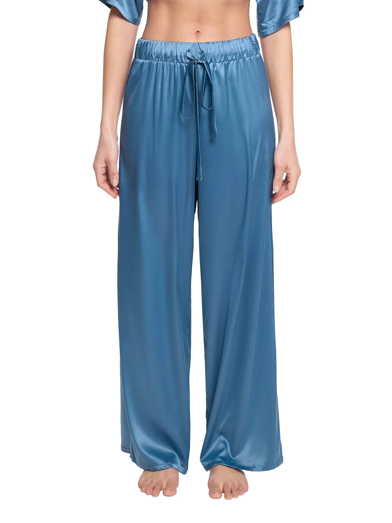 Satin Sleep Pant Bath Time Blue sold by Beach Bunny product image thumbnail 2