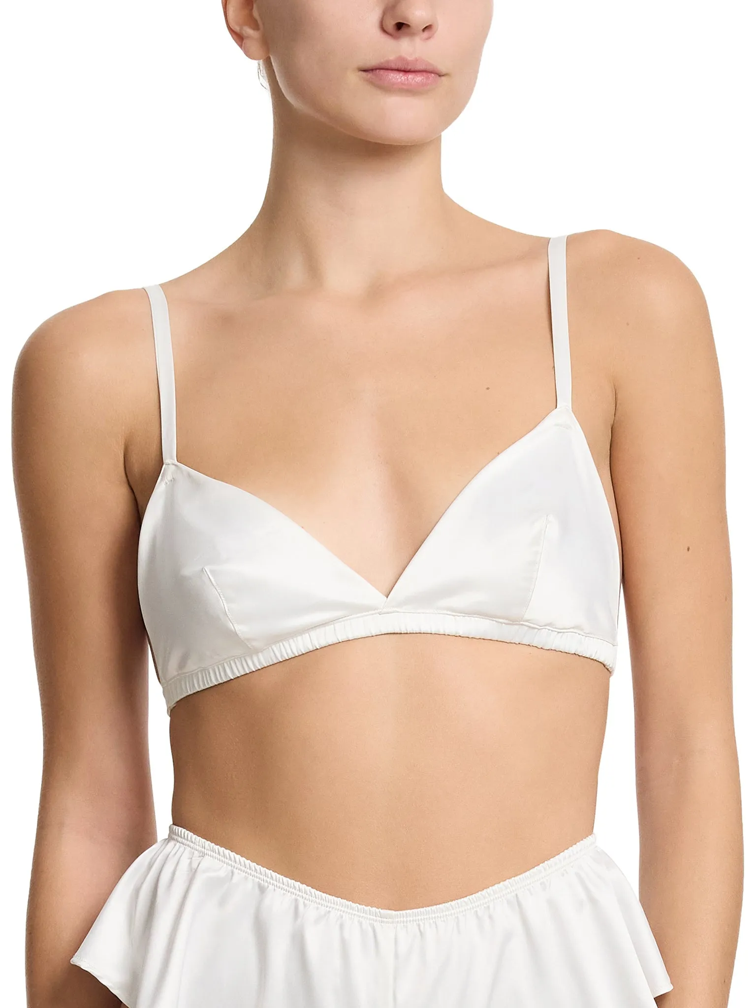 Satin Sleep Fashion Bralette Light Ivory sold by Beach Bunny product image thumbnail 2