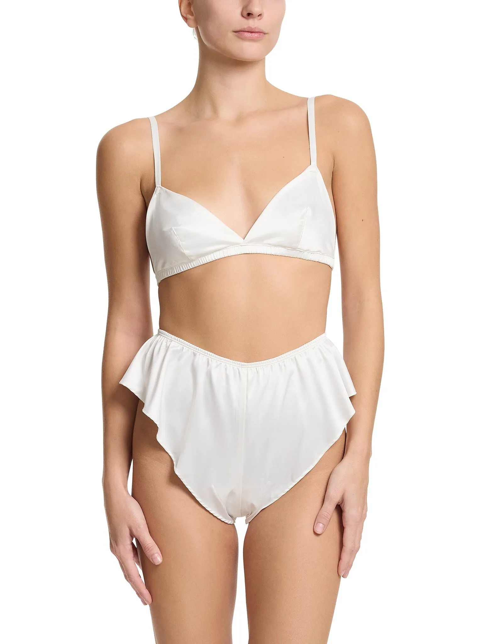 Satin Sleep Fashion Bralette Light Ivory sold by Beach Bunny product image thumbnail 4