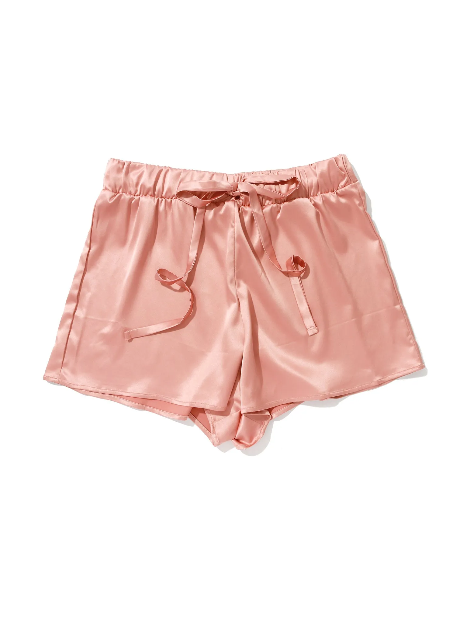 Satin Sleep Drawstring Short Rose Latte Pink sold by Beach Bunny product image thumbnail 4