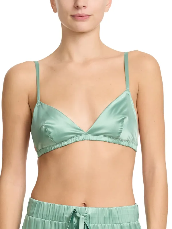 Satin Sleep Fashion Bralette Green Tea sold by Beach Bunny