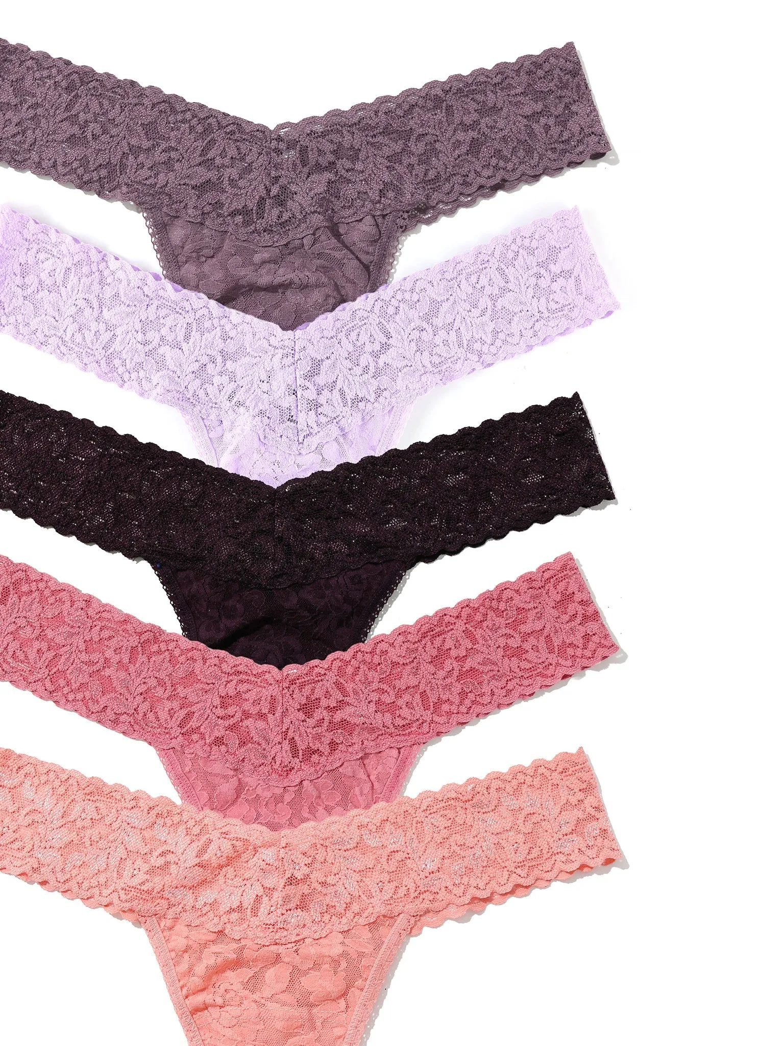 5 Pack Signature Lace® Low Rise Thongs In Printed Box Ballet Pink sold by Beach Bunny product image thumbnail 2