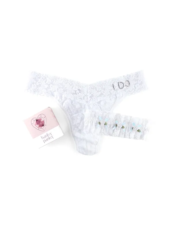 I Do Original Rise Thong & Garter Box Set sold by Beach Bunny