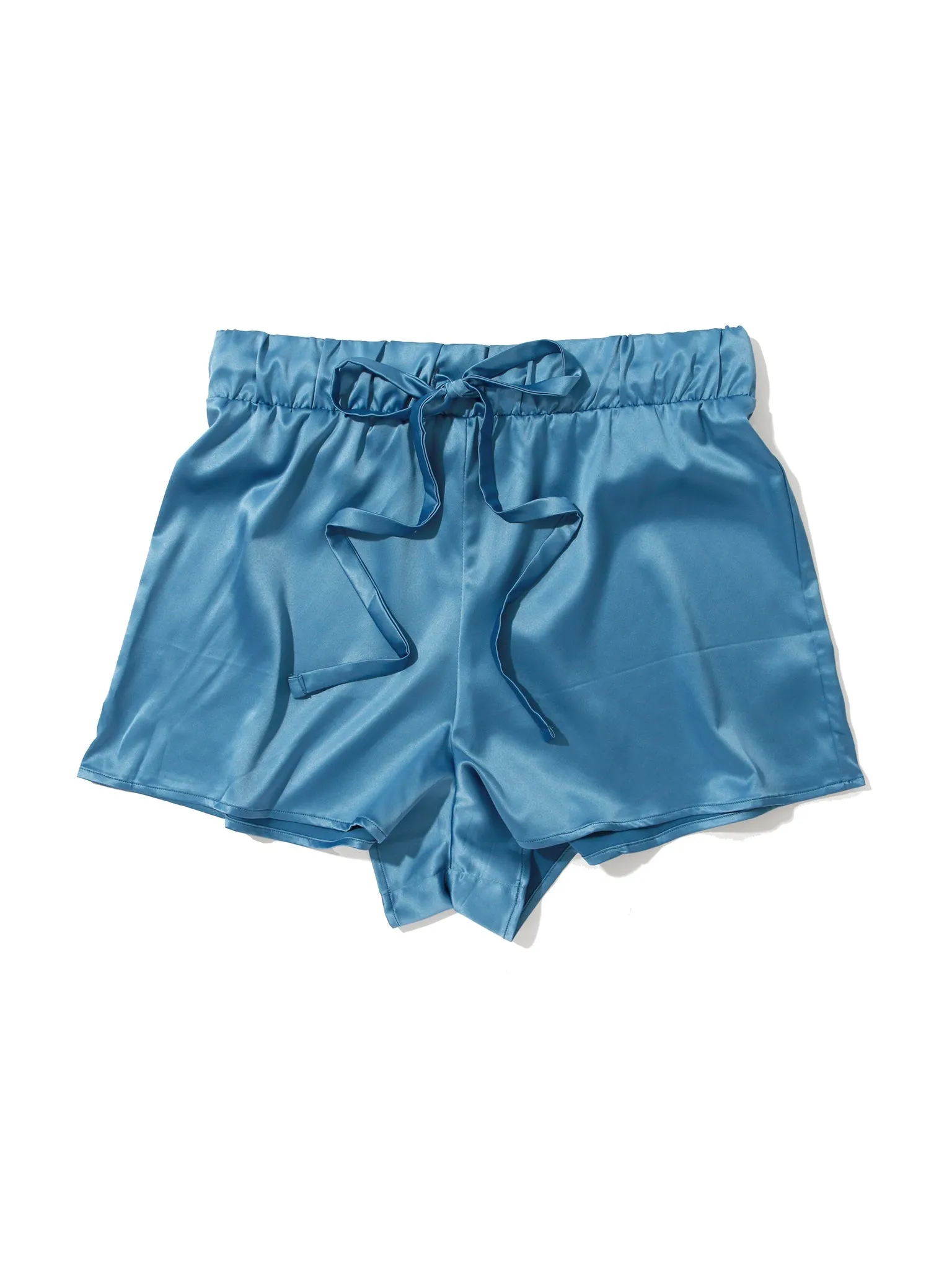 Satin Sleep Drawstring Short Bath Time Blue sold by Beach Bunny product image thumbnail 3