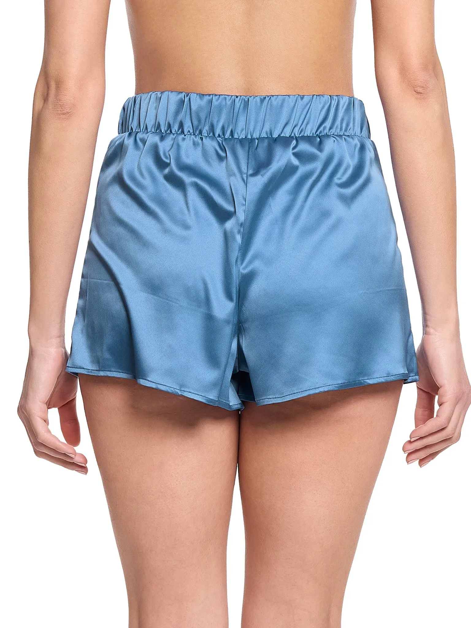 Satin Sleep Drawstring Short Bath Time Blue sold by Beach Bunny product image thumbnail 2