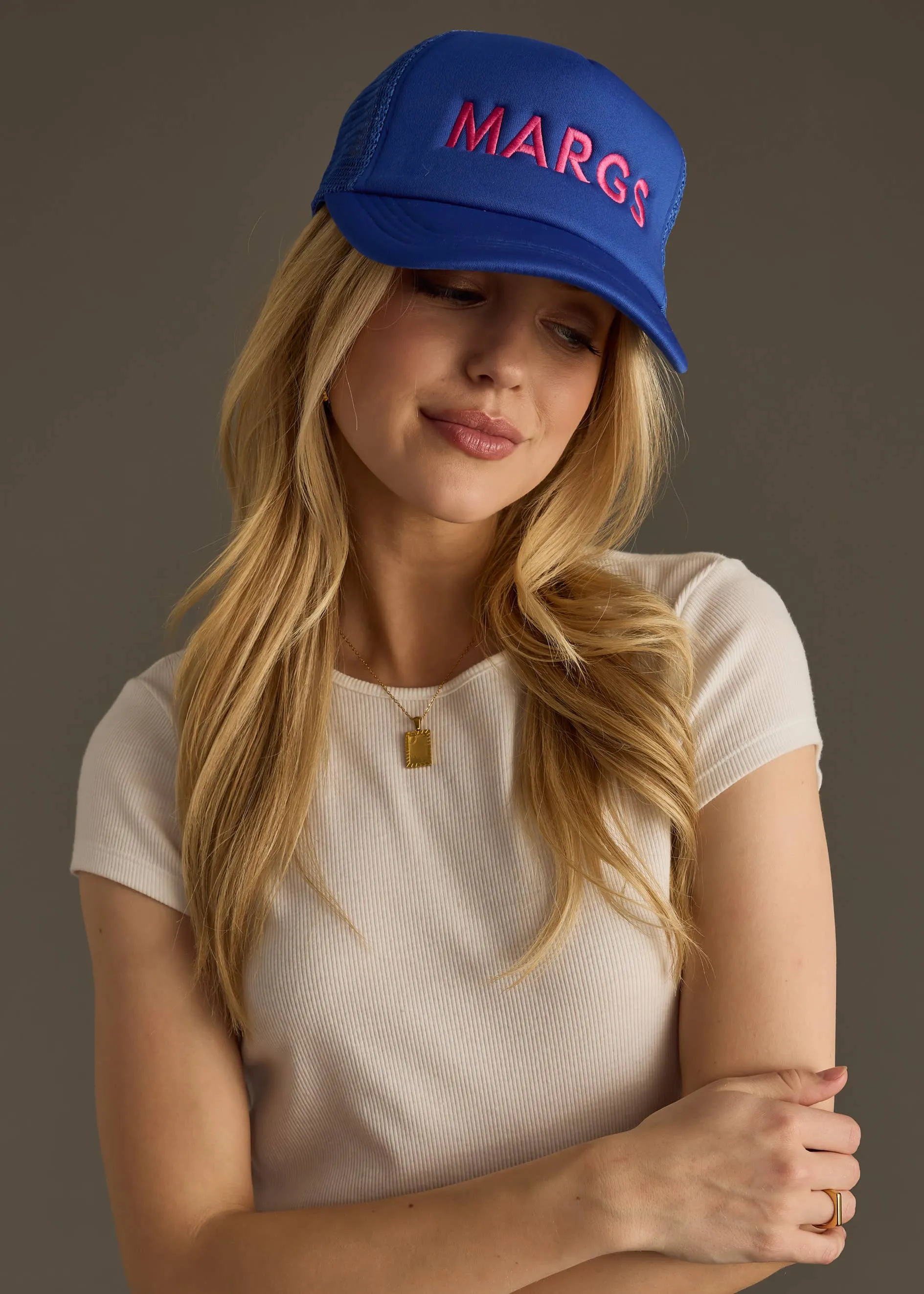 Panache Apparel Co. - Margs Trucker Hat - Blue sold by Beach Bunny product image thumbnail 2
