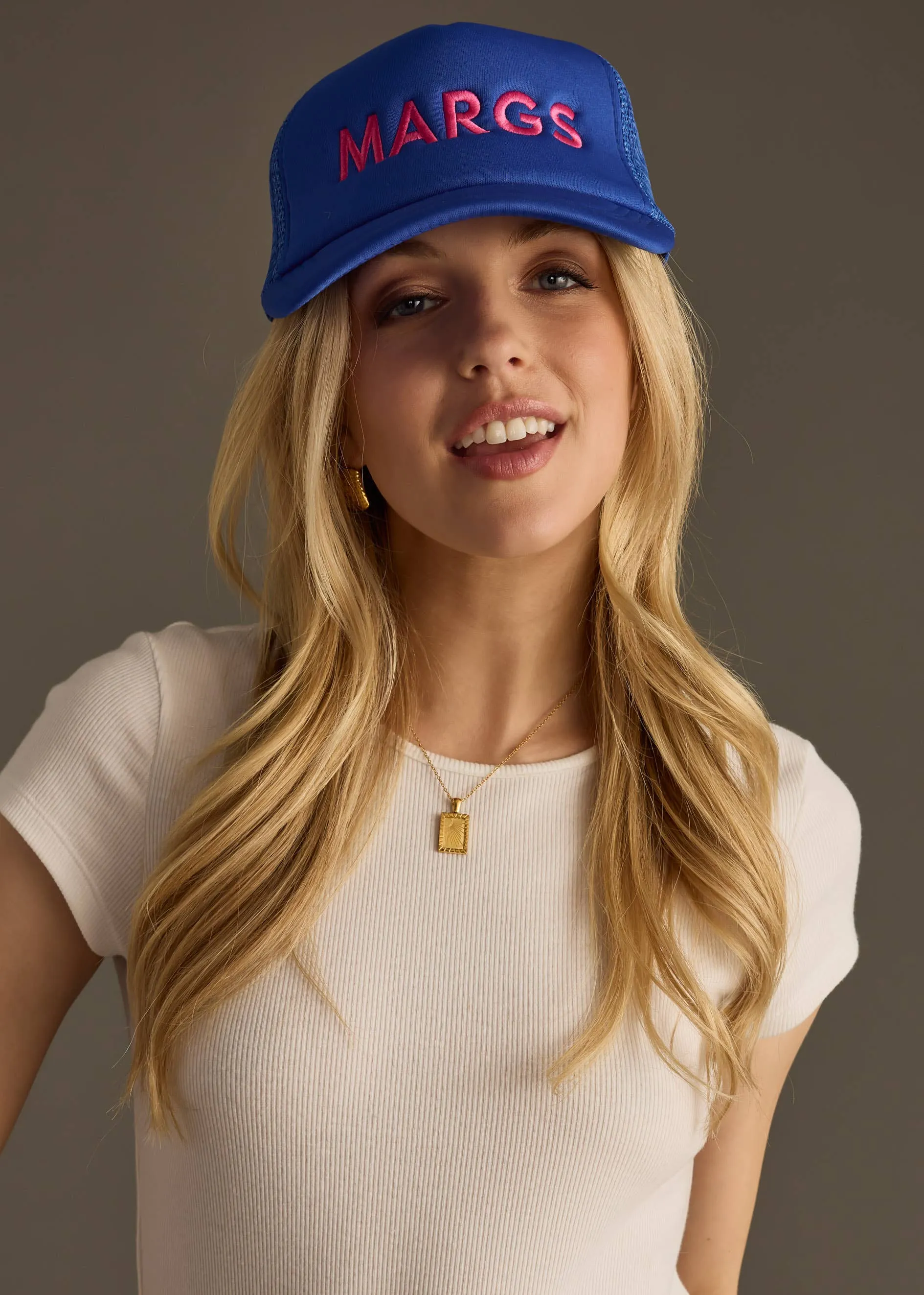 Panache Apparel Co. - Margs Trucker Hat - Blue sold by Beach Bunny product image thumbnail 4