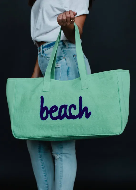Panache Apparel Co. - Beach Tote - Mint Green made by Beach Bunny