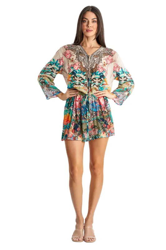 Tropical Paradise Tunic Dress by La Moda - Multi made by Lamoda