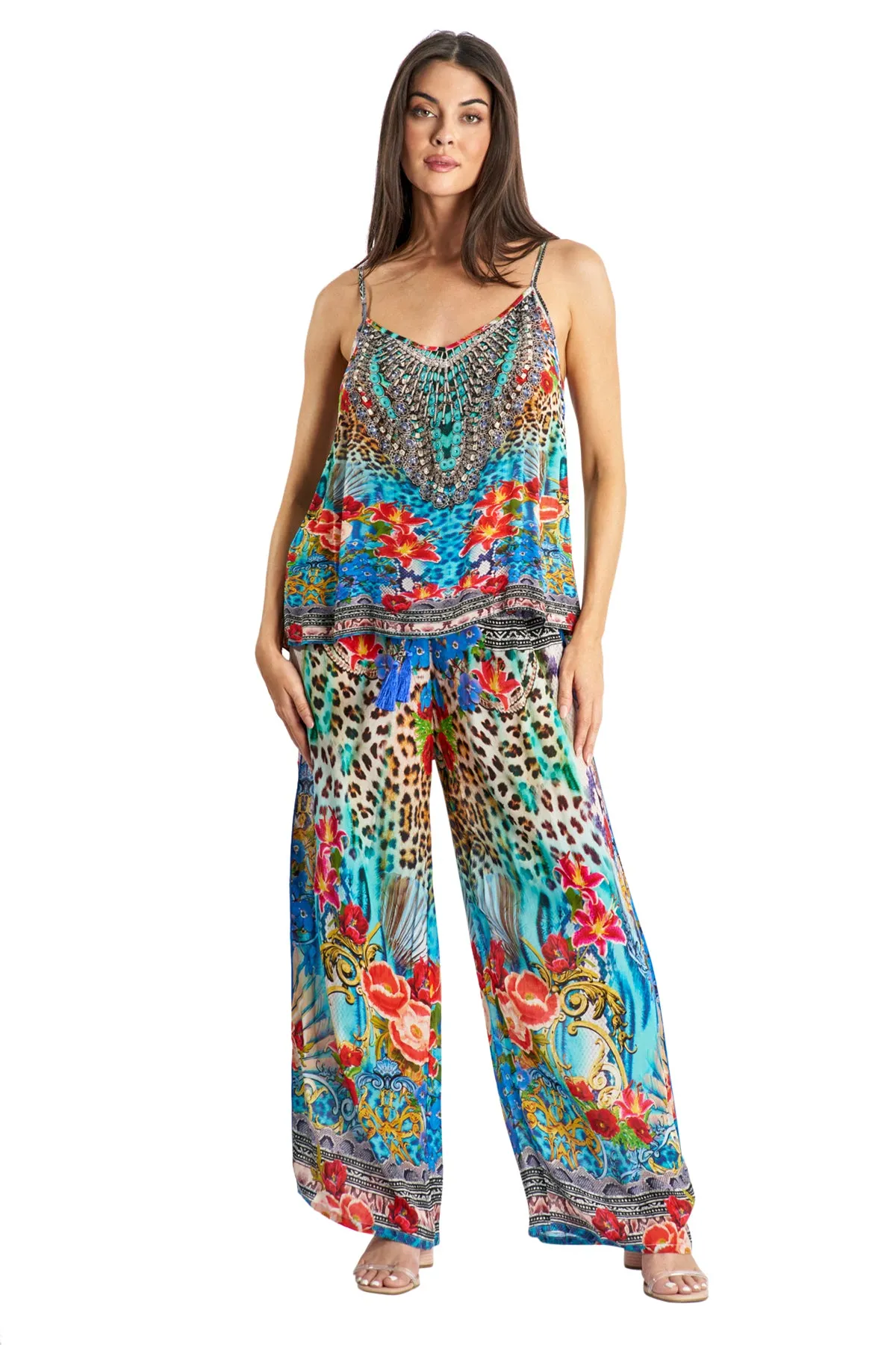 Resort Lifestyle Pant Set by La Moda - Tropical sold by Beach Bunny