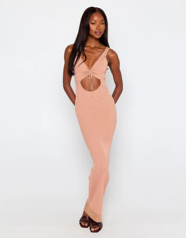 Lennon Maxi Dress - Copper made by Beach Bunny