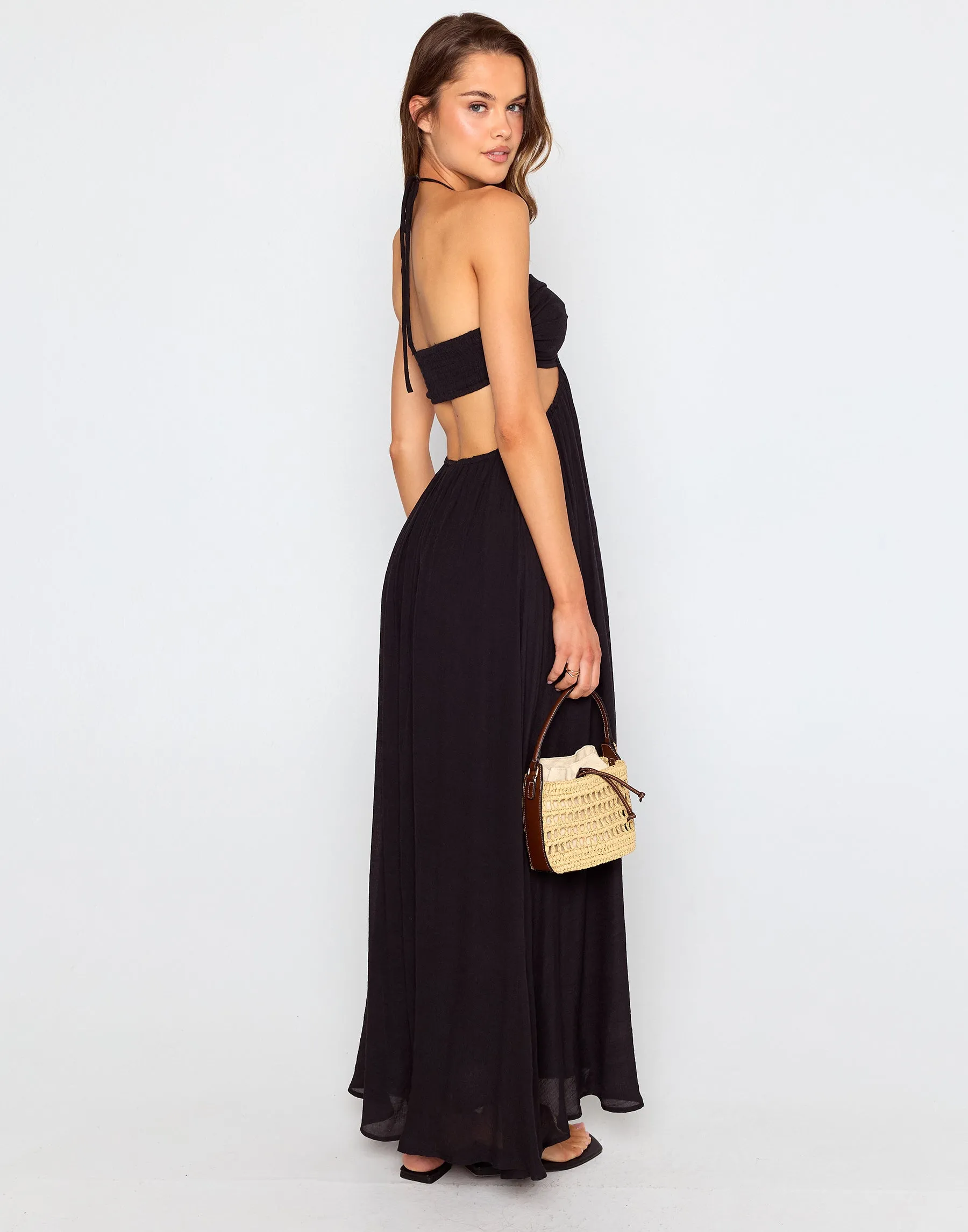 Ava Maxi Dress by Summer Haus - Black sold by Beach Bunny product image thumbnail 3