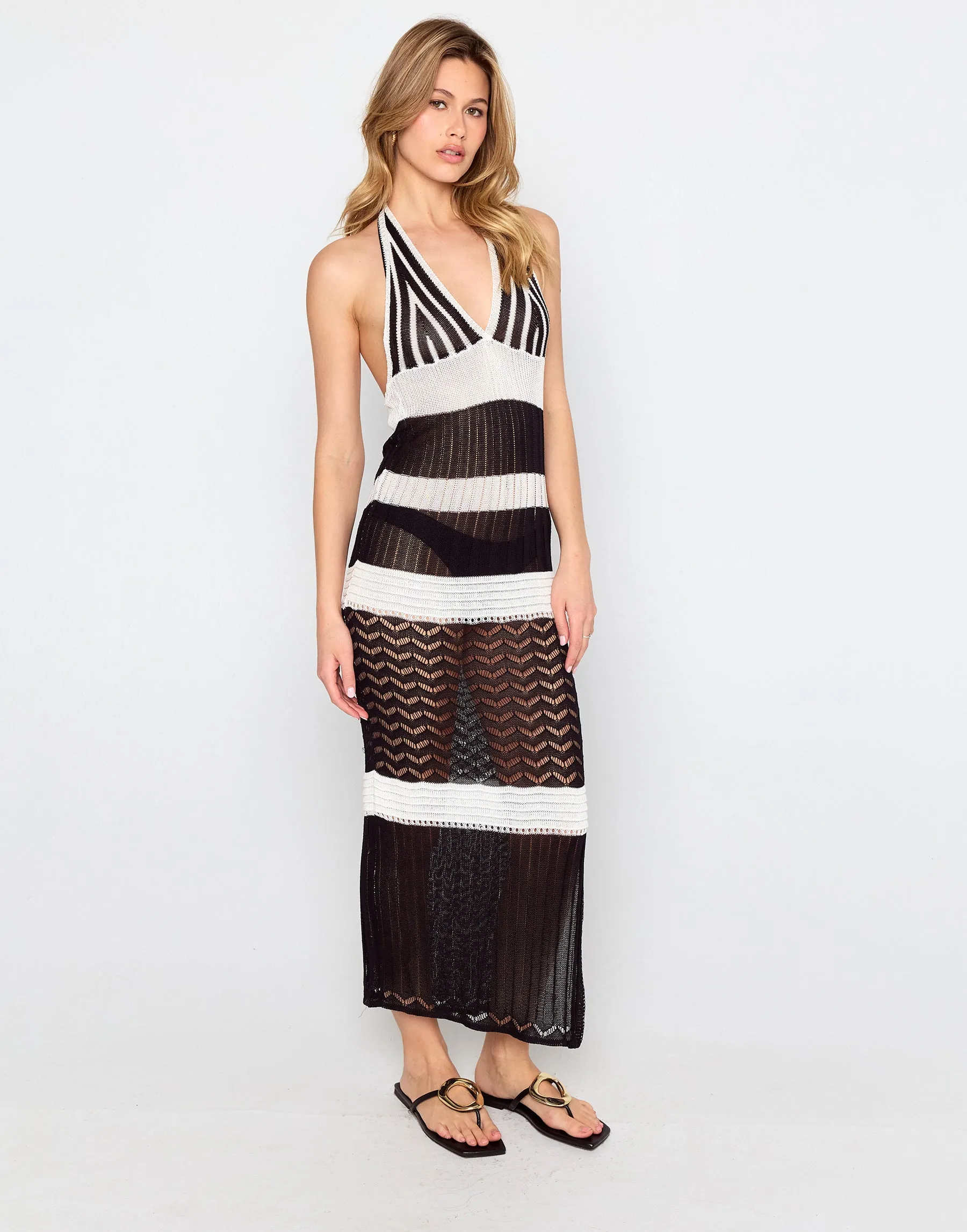 Tidal Wave Crochet Maxi by Summer Haus - White sold by Beach Bunny product image thumbnail 2