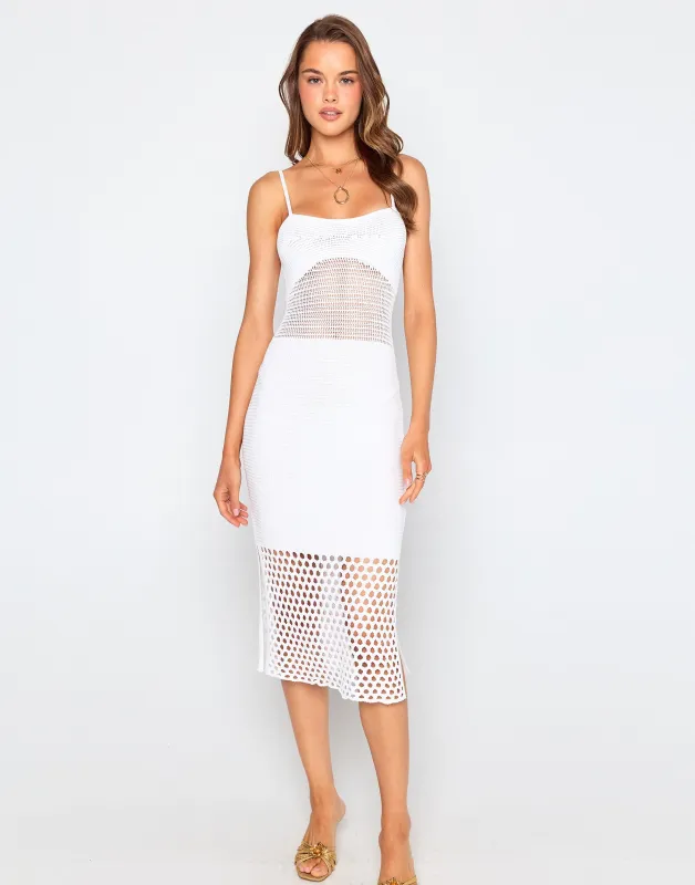 Sunset Breeze Dress by Summer Haus - White sold by Beach Bunny