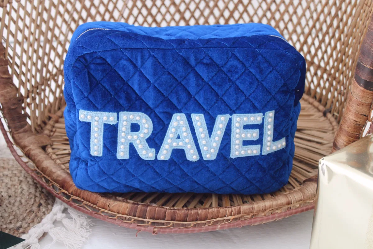 Travel - Royal Blue Velvet XL made by Beach Bunny