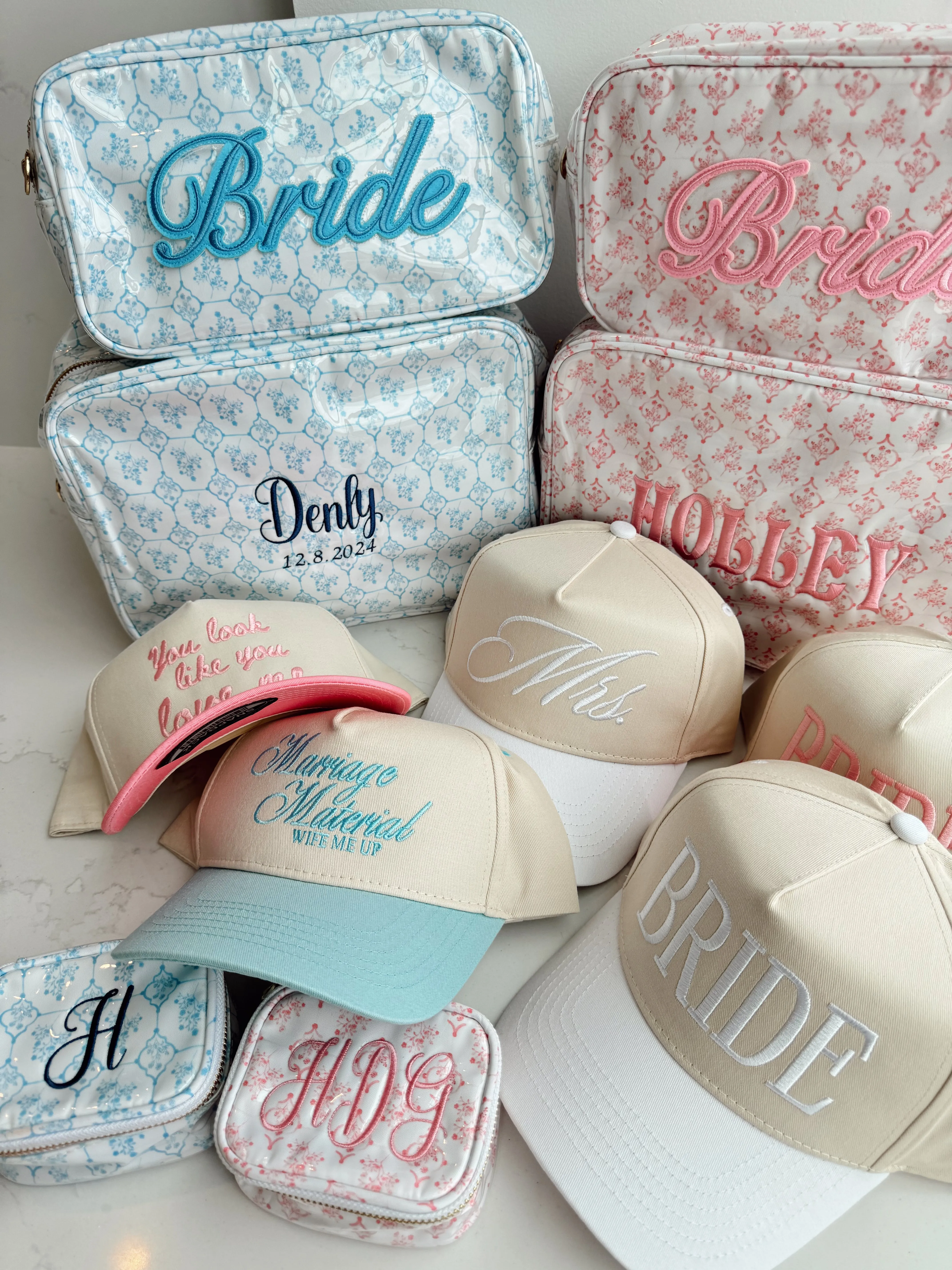 Marriage Material - Blue Vintage Trucker Hat sold by Beach Bunny product image thumbnail 5