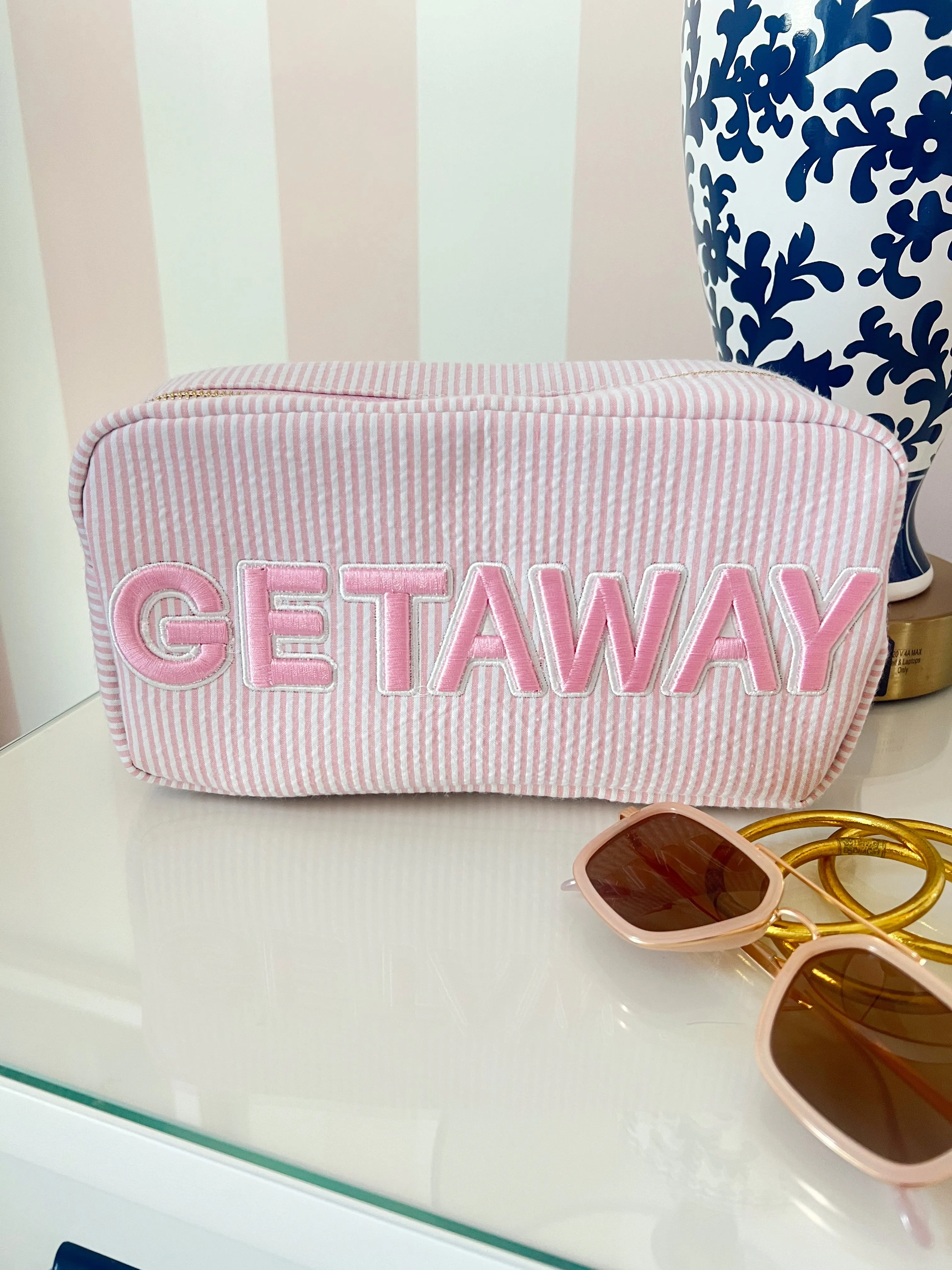 Getaway Large - Pink Stripe by KenzKustomz sold by Beach Bunny product image thumbnail 3