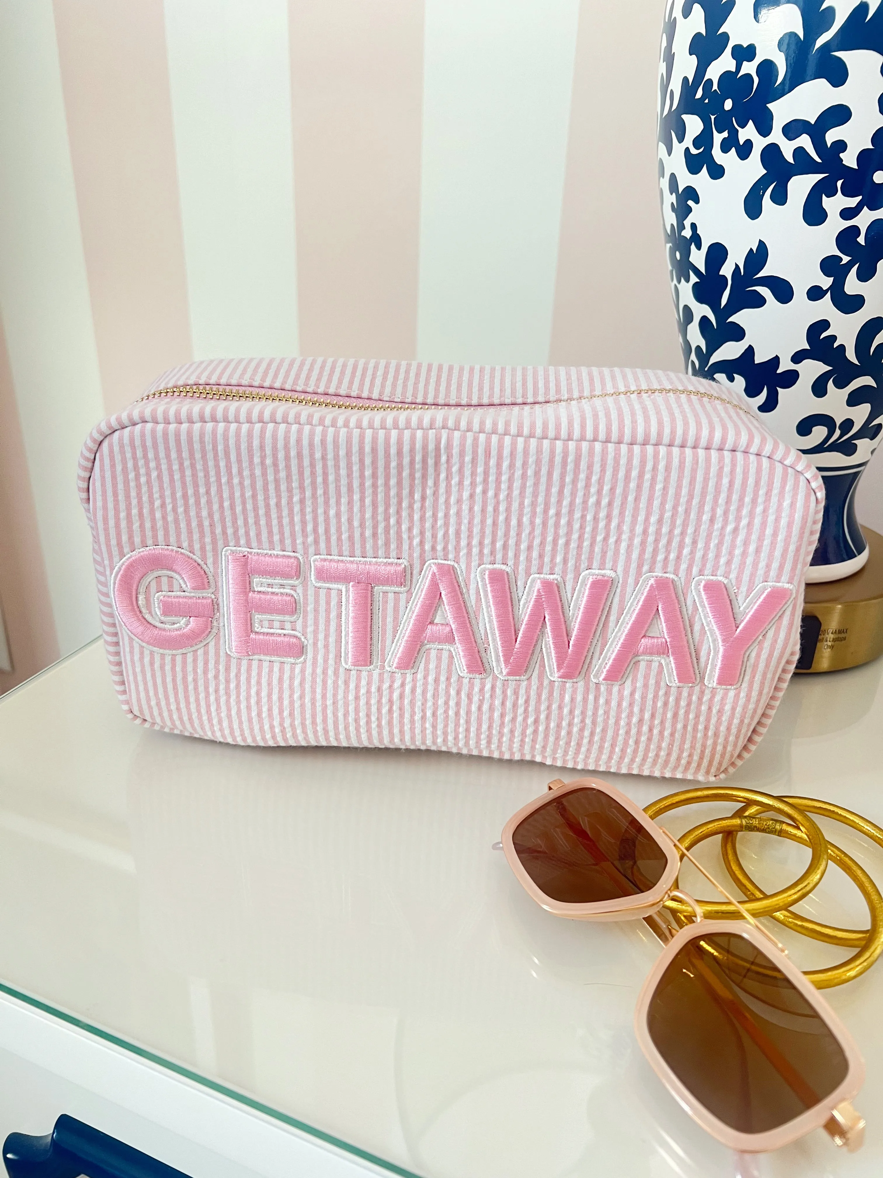 Getaway Large - Pink Stripe by KenzKustomz sold by Beach Bunny product image thumbnail 5