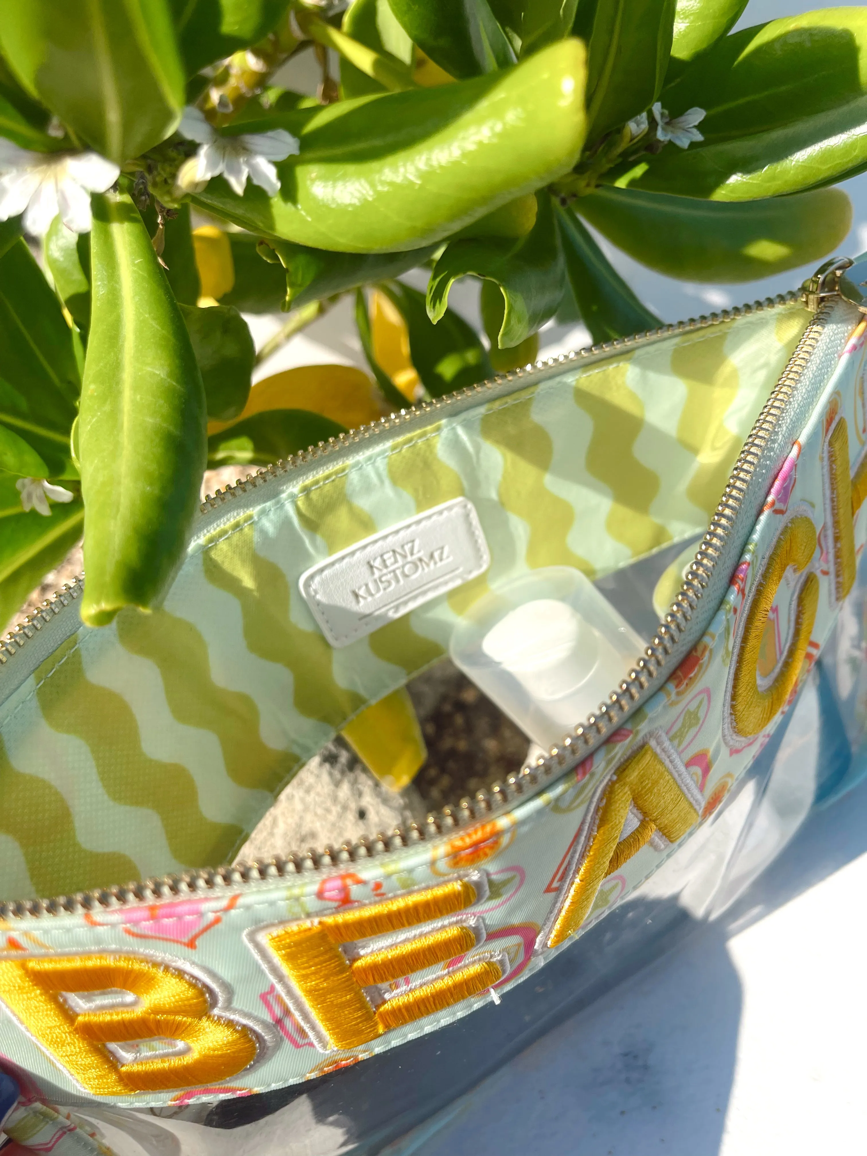 Beach Clear Pouch - Mint Palms sold by Beach Bunny product image thumbnail 3